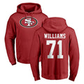 BIPIHUC SF.49ers #71 Trent Williams Player Red LOGO Pullover Hoodies Home Game Stitched Jerseys