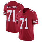 BIPIHUC SF.49ers #71 Trent Williams Player Red Limited Vapor Untouchable Home Game Stitched Jerseys