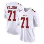 BIPIHUC SF.49ers #71 Trent Williams Player White Fashion Home Game Stitched Jerseys