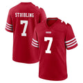 BIPIHUC SF.49ers #7 De'Zhaun Stribling Player Red Game Home Stitched Jerseys