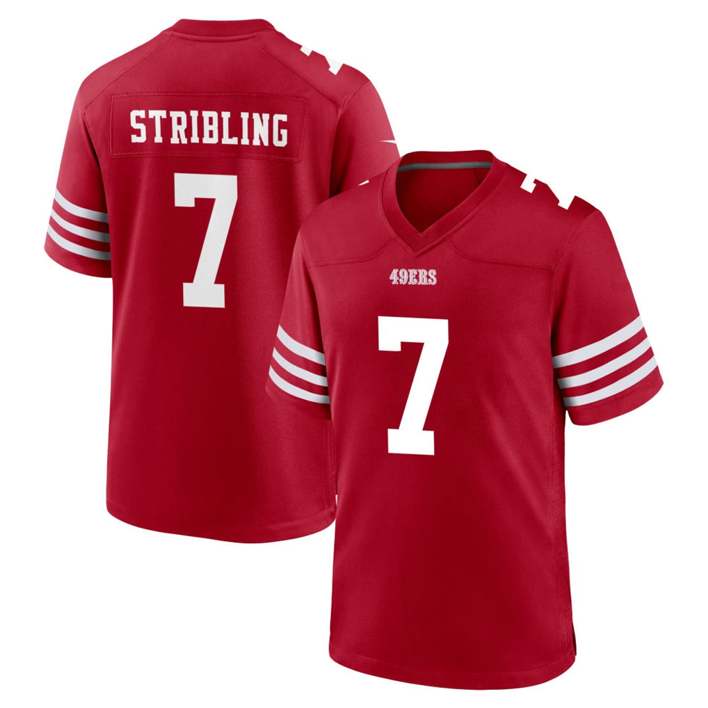 BIPIHUC SF.49ers #7 De'Zhaun Stribling Player Red Game Home Stitched Jerseys