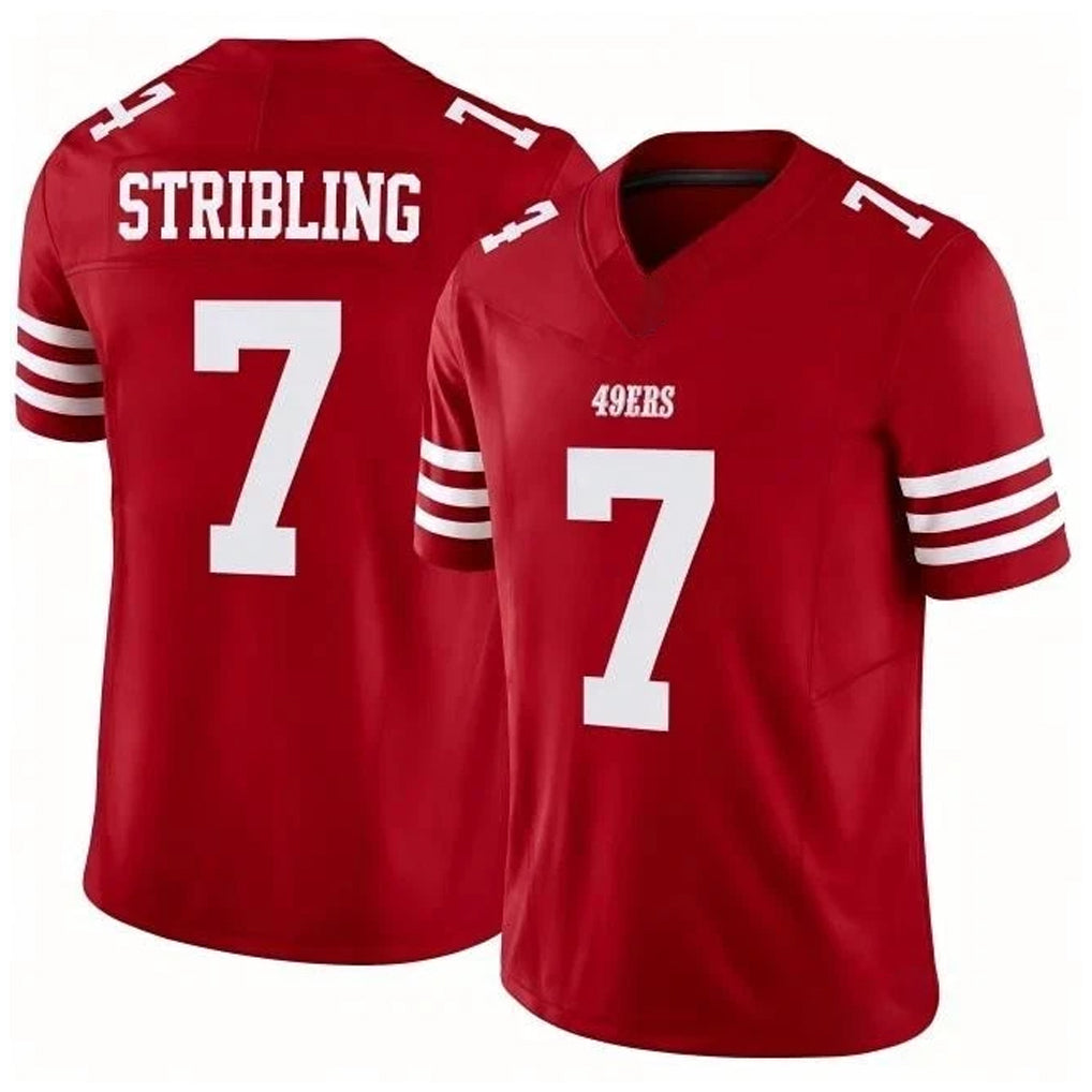 BIPIHUC SF.49ers #7 De'Zhaun Stribling Player Red Limited Vapor F.U.S.E. Home Game Stitched Jerseys