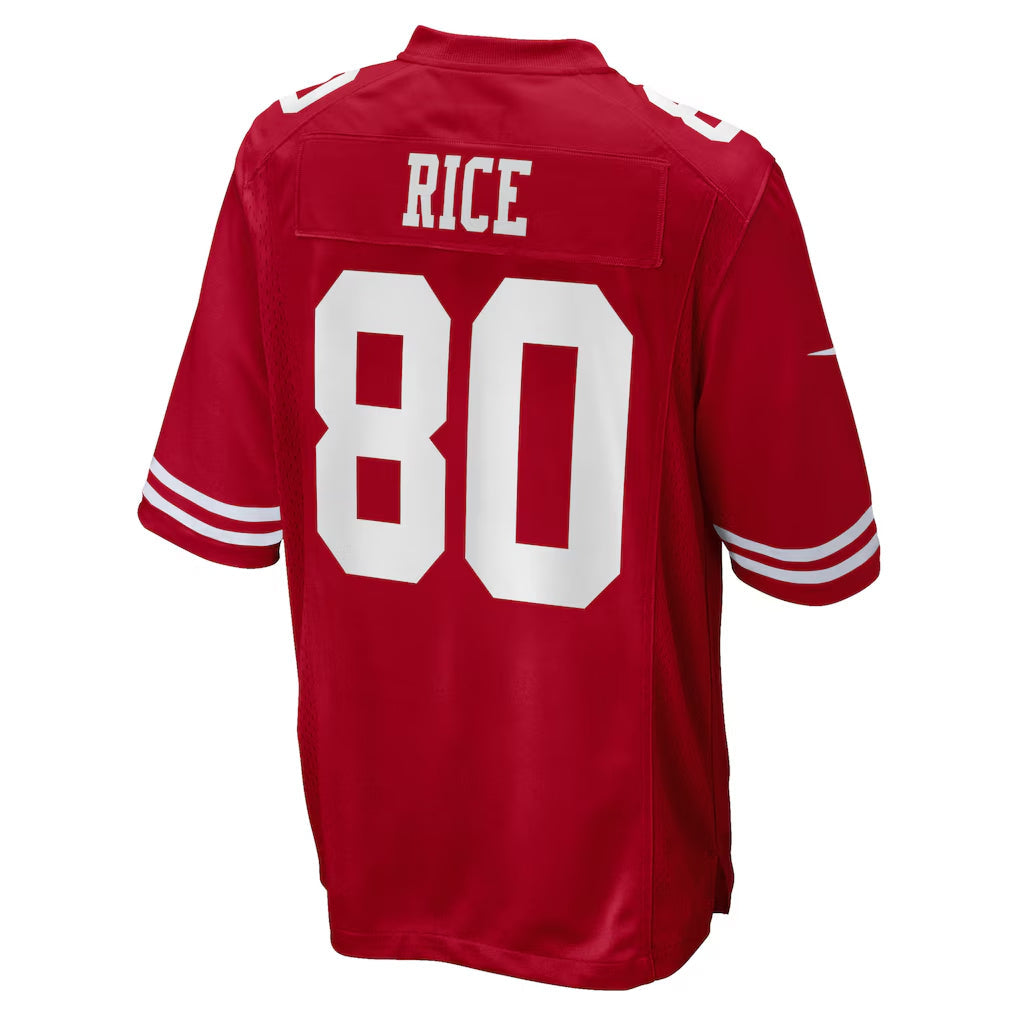BIPIHUC SF.49ers #80 Jerry Rice Player Scarlet Game Stitched Jerseys