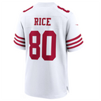 BIPIHUC SF.49ers #80 Jerry Rice White Retired Player Game American Stitched Jersey