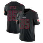 BIPIHUC SF.49ers #85 George Kittle Player Black Impact Limited Home Game Stitched Jerseys