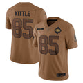 BIPIHUC SF.49ers #85 George Kittle Player Brown Salute To Service Limited Stitched Jerseys