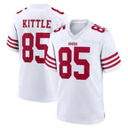 BIPIHUC SF.49ers #85 George Kittle Player White Game Home Stitched Jerseys