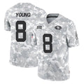 BIPIHUC SF.49ers #8 Steve Young Player Arctic Camo Salute to Service Stitched Jerseys