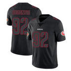BIPIHUC SF.49ers #92 Osa Odighizuwa Player Black Impact Limited Home Game Stitched Jerseys