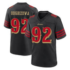 BIPIHUC SF.49ers #92 Osa Odighizuwa Player Black Rivalries Collection Home Game Stitched Jerseys