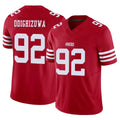 BIPIHUC SF.49ers #92 Osa Odighizuwa Player Red Limited Vapor F.U.S.E. Home Game Stitched Jerseys