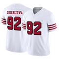 BIPIHUC SF.49ers #92 Osa Odighizuwa Player White Limited Alternate Vapor F.U.S.E. Home Game Stitched Jerseys