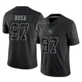 BIPIHUC SF.49ers #97 Nick Bosa Player Black Limited Reflective Home Game Stitched Jerseys