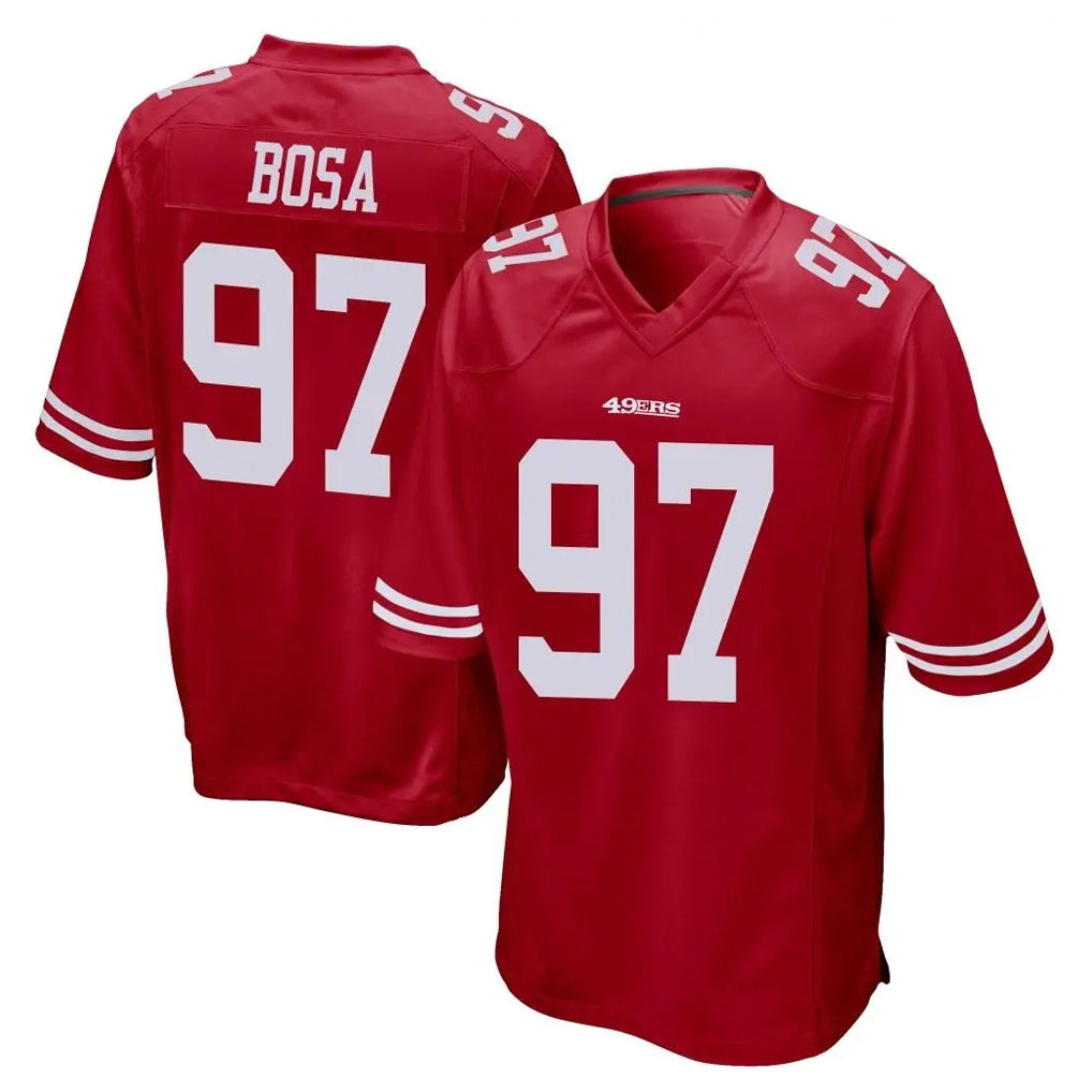 BIPIHUC SF.49ers #97 Nick Bosa Player Red Home Game Stitched Jerseys