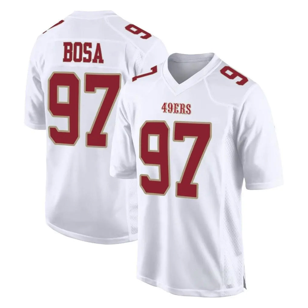 BIPIHUC SF.49ers #97 Nick Bosa Player White Fashion Home Game Stitched Jerseys