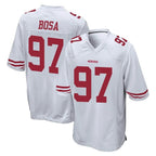 BIPIHUC SF.49ers #97 Nick Bosa Player White Home Game Stitched Jerseys