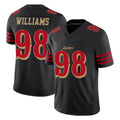BIPIHUC SF.49ers #98 Mykel Williams Player Black Limited Rivalries Collection Home Game Stitched Jerseys