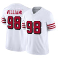 BIPIHUC SF.49ers #98 Mykel Williams Player White Limited Alternate Vapor F.U.S.E. Home Game Stitched Jerseys