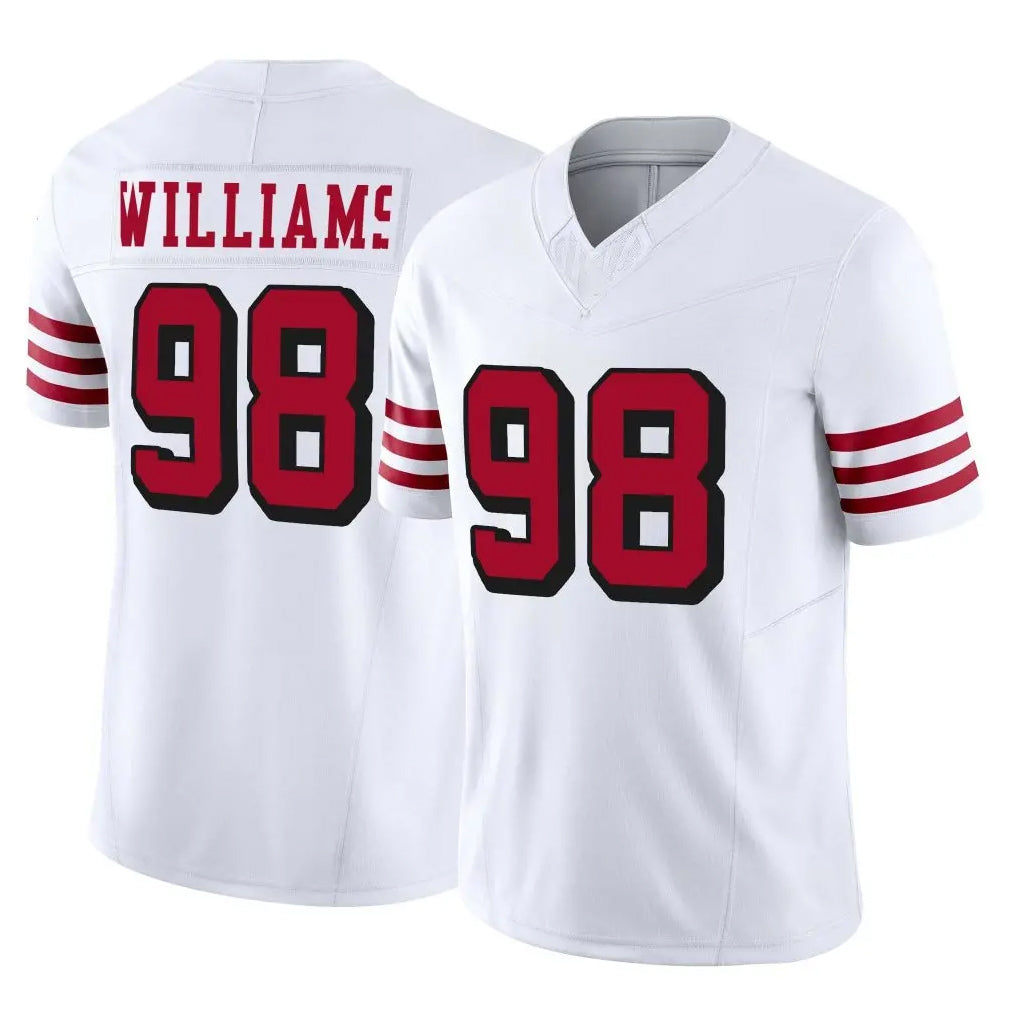 BIPIHUC SF.49ers #98 Mykel Williams Player White Limited Alternate Vapor F.U.S.E. Home Game Stitched Jerseys