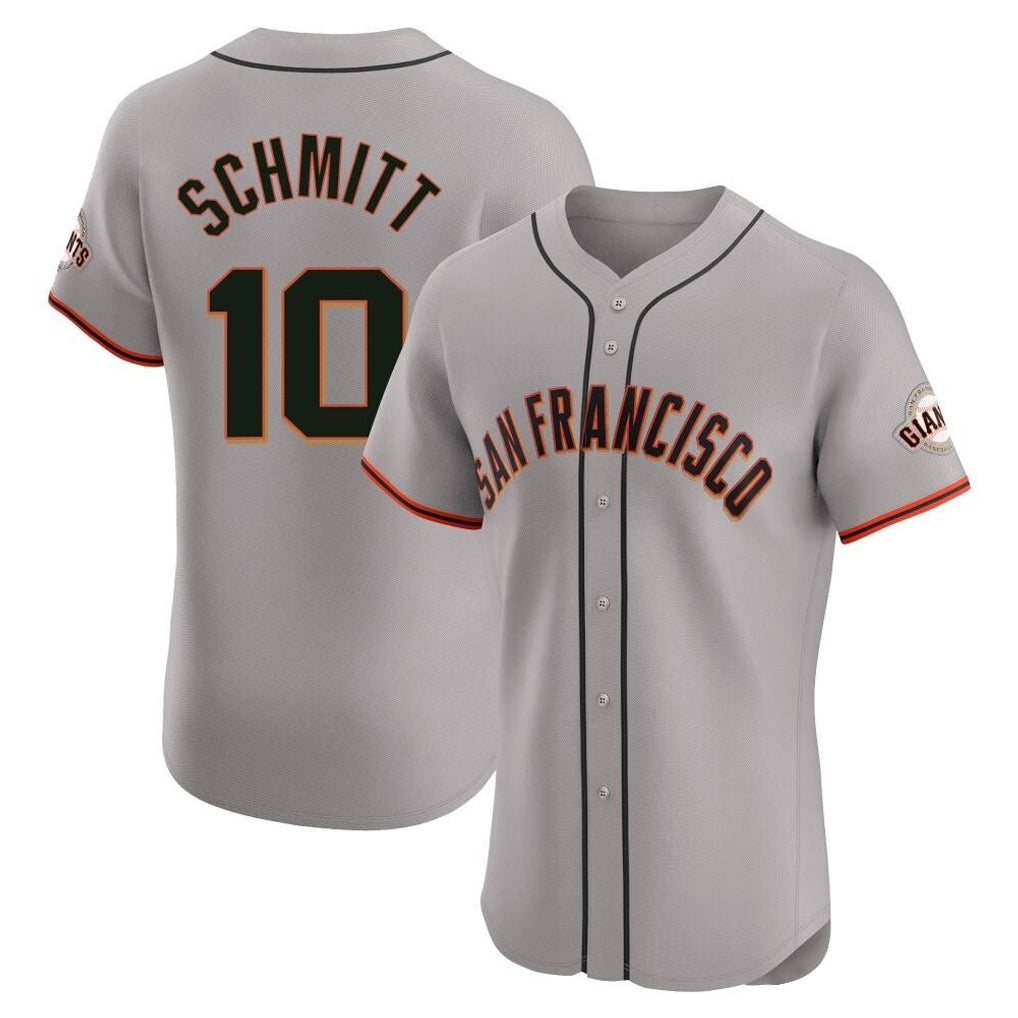BIPIHUC SF.Giants #10 Casey Schmitt Player Gray Home Limited Elite Stitched Jerseys