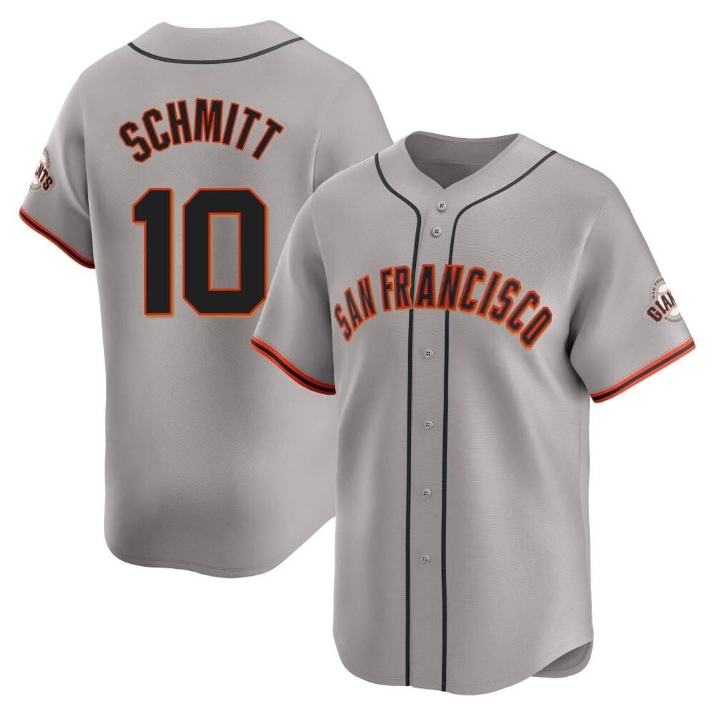 BIPIHUC SF.Giants #10 Casey Schmitt Player Gray Home Limited Stitched Jerseys