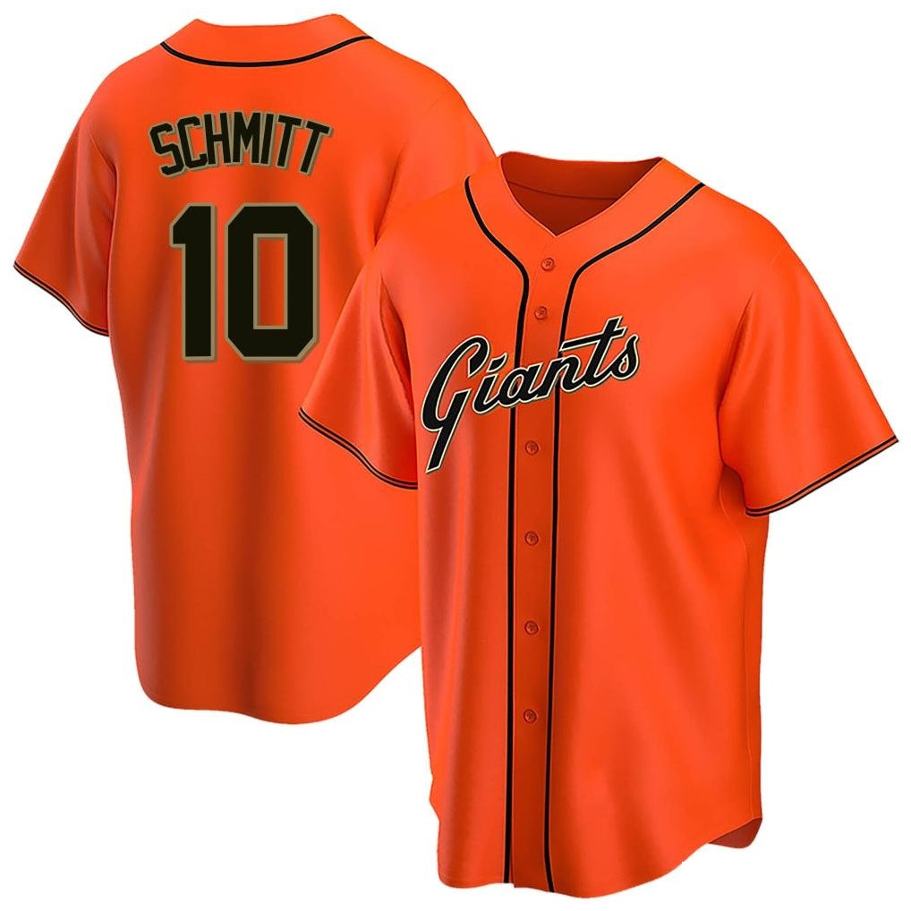 BIPIHUC SF.Giants #10 Casey Schmitt Player Orange Home Game Stitched Jerseys