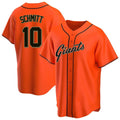 BIPIHUC SF.Giants #10 Casey Schmitt Player Orange Home Game Stitched Jerseys