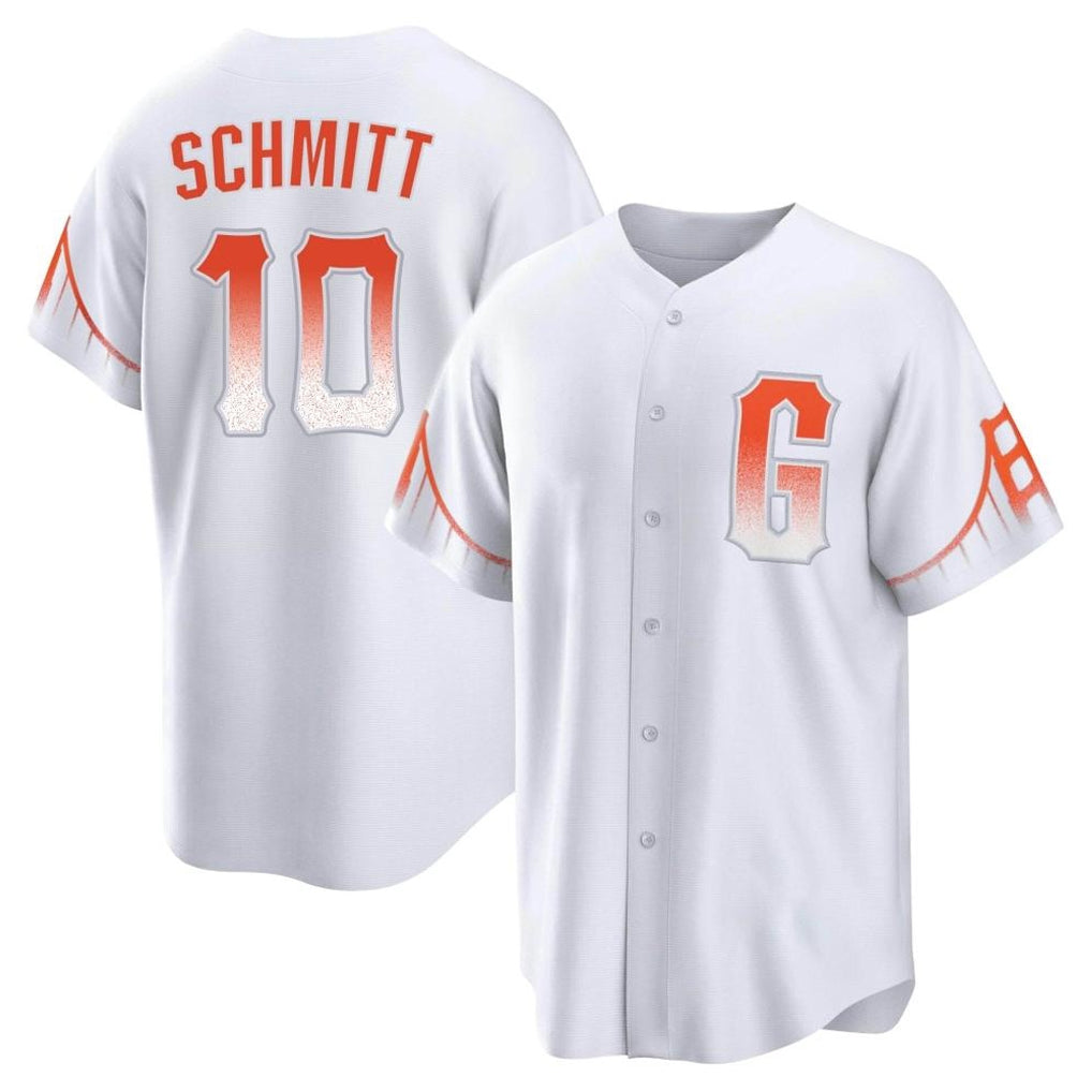 BIPIHUC SF.Giants #10 Casey Schmitt Player White City Connect Home Game Stitched Jerseys