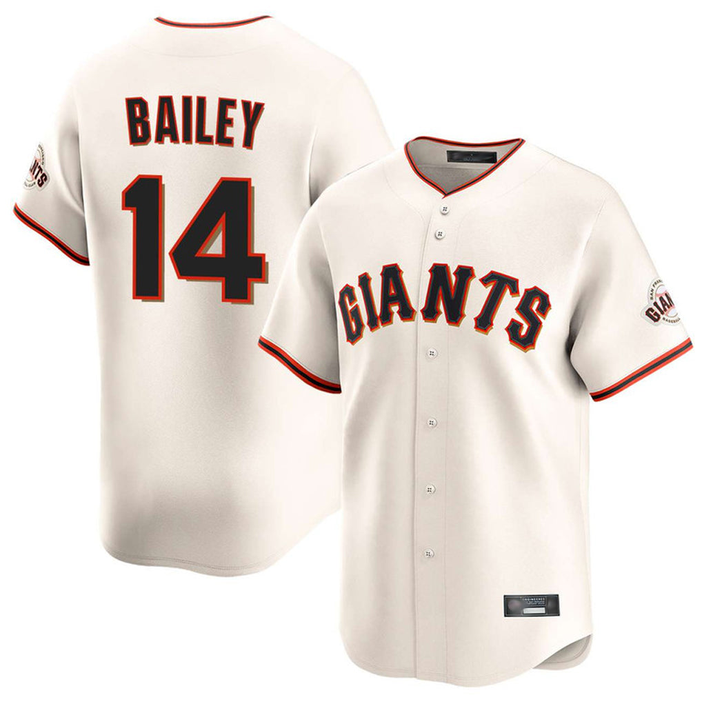 BIPIHUC SF.Giants #14 Patrick Bailey Player Cream Home Limited Stitched Jerseys