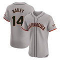 BIPIHUC SF.Giants #14 Patrick Bailey Player Gray Home Limited Elite Stitched Jerseys