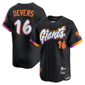 BIPIHUC SF.Giants #16 Rafael Devers Player Black 2025 City Connect Home Limited Stitched Jerseys
