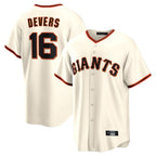 BIPIHUC SF.Giants #16 Rafael Devers Player Cream Home Game Stitched Jerseys