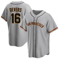 BIPIHUC SF.Giants #16 Rafael Devers Player Gray Home Game Stitched Jerseys