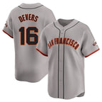 BIPIHUC SF.Giants #16 Rafael Devers Player Gray Home Limited Stitched Jerseys