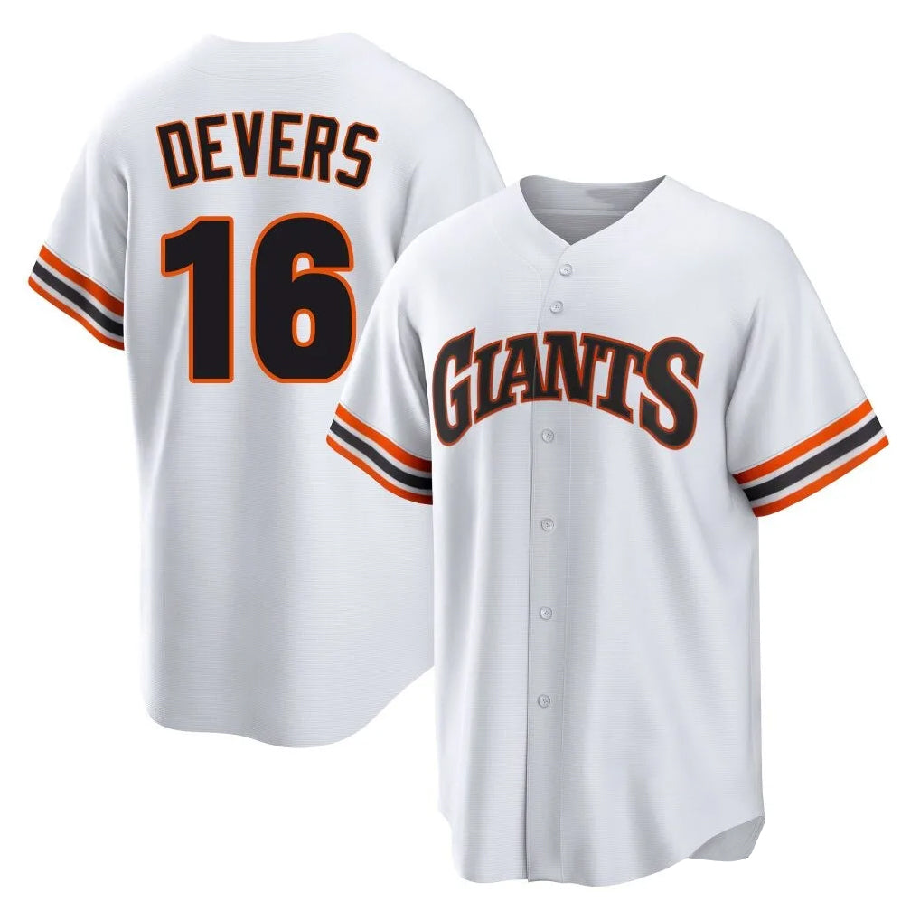 BIPIHUC SF.Giants #16 Rafael Devers Player White Home Game Stitched Jerseys