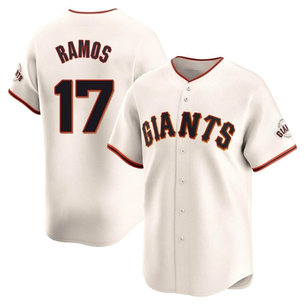 BIPIHUC SF.Giants #17 Heliot Ramos Player Cream Home Limited Stitched Jerseys