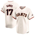 BIPIHUC SF.Giants #17 Heliot Ramos Player Cream Home Limited Stitched Jerseys