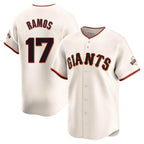 BIPIHUC SF.Giants #17 Heliot Ramos Player Cream Home Limited Stitched Jerseys