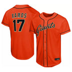 BIPIHUC SF.Giants #17 Heliot Ramos Player Orange Home Limited Stitched Jerseys