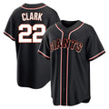 BIPIHUC SF.Giants #22 Will Clark Player Black Fashion Out Home Limited Stitched Jerseys