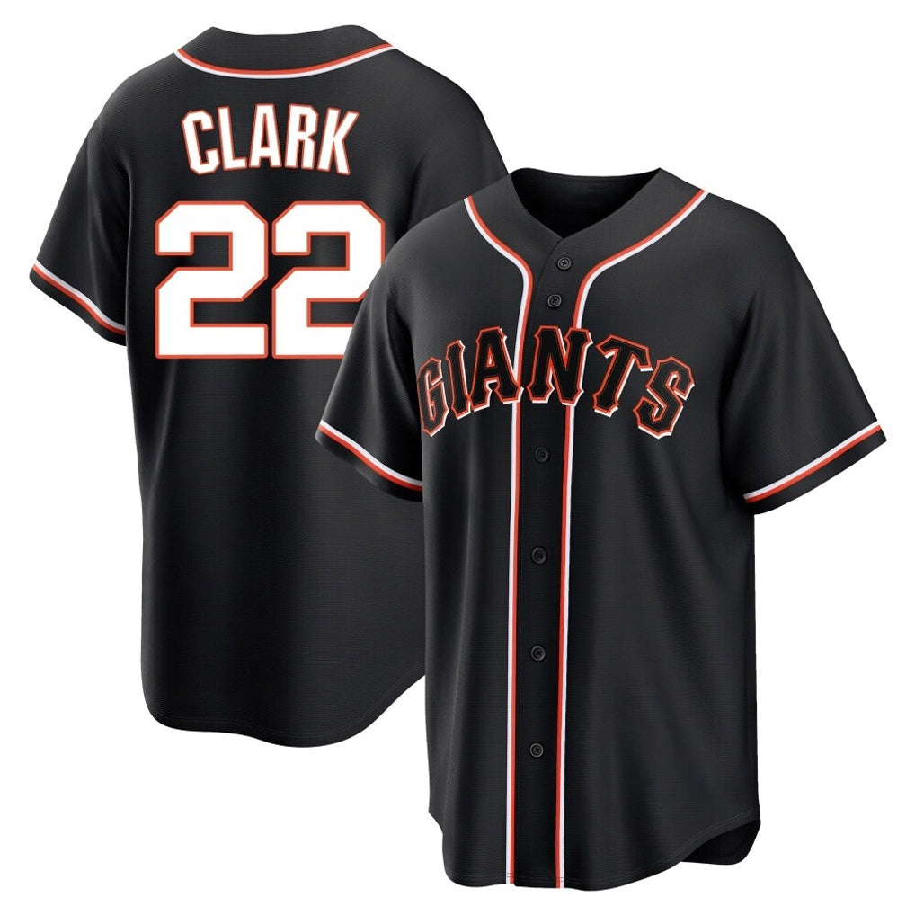 BIPIHUC SF.Giants #22 Will Clark Player Black Fashion Out Home Limited Stitched Jerseys