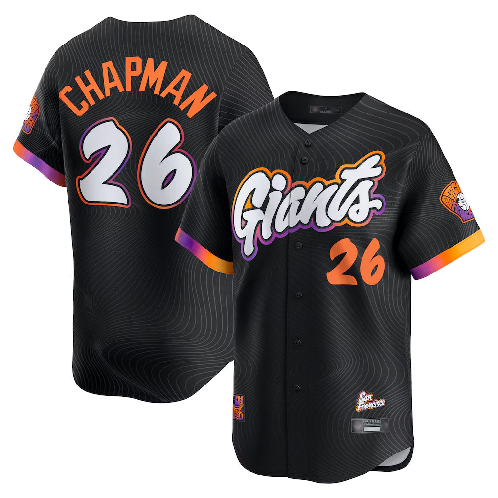 BIPIHUC SF.Giants #26 Matt Chapman Player Black 2025 City Connect Home Limited Stitched Jerseys