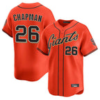 BIPIHUC SF.Giants #26 Matt Chapman Player Orange Home Limited Stitched Jerseys