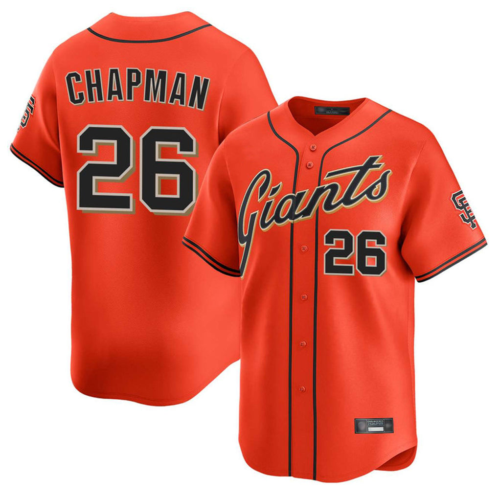 BIPIHUC SF.Giants #26 Matt Chapman Player Orange Home Limited Stitched Jerseys