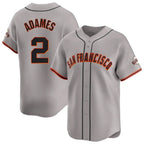 BIPIHUC SF.Giants #2 Willy Adames Player Gray Home Limited Stitched Jerseys