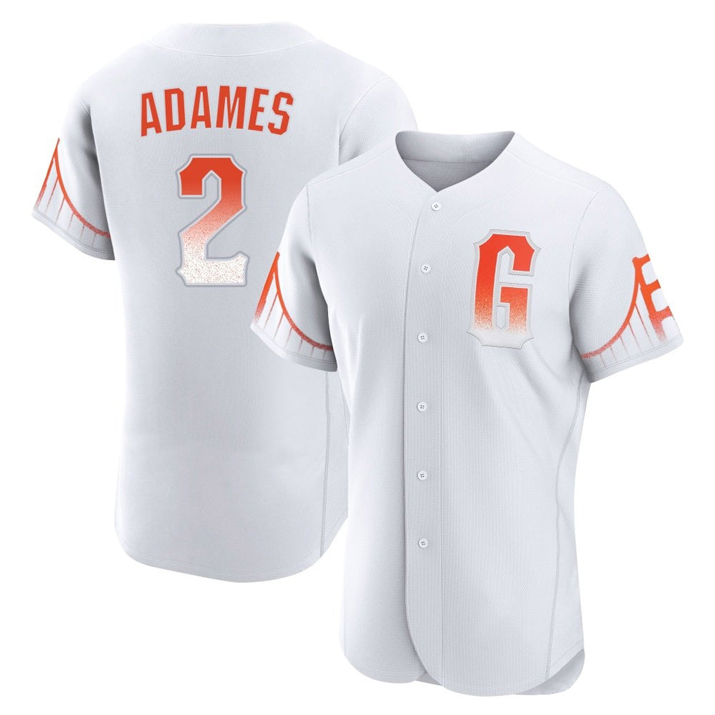BIPIHUC SF.Giants #2 Willy Adames Player White City Connect Home Limited Elite Stitched Jerseys