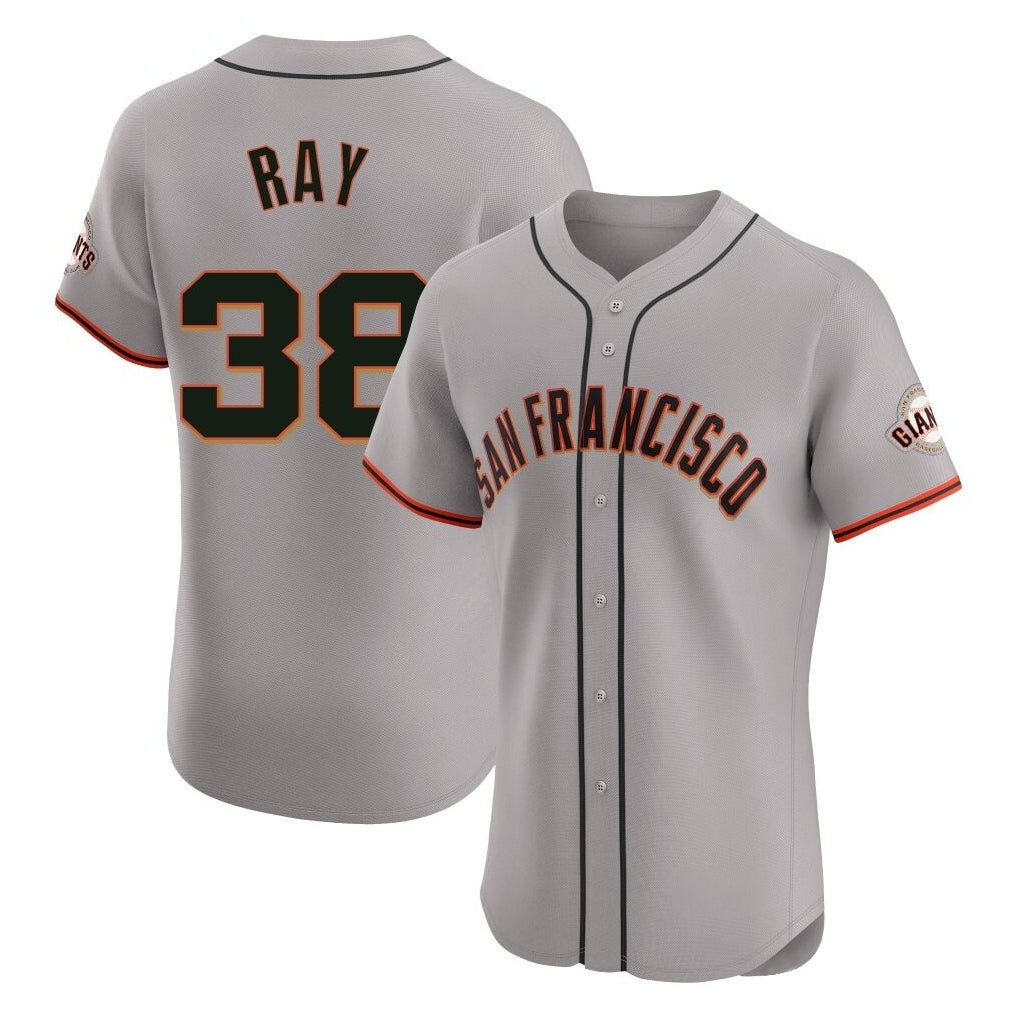 BIPIHUC SF.Giants #38 Robbie Ray Player Gray Home Limited Elite Stitched Jerseys