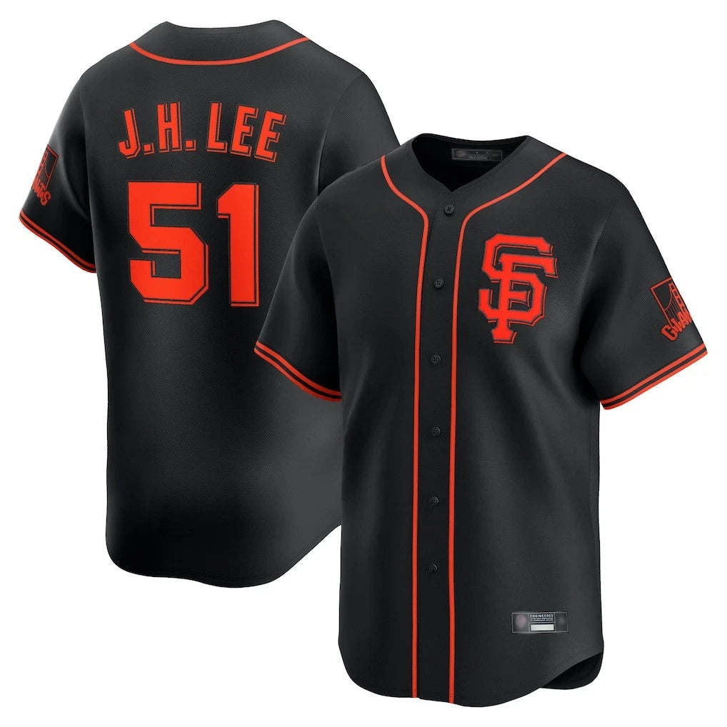BIPIHUC SF.Giants #51 Jung Hoo Lee Player Black 2026 Home Limited Stitched Jerseys