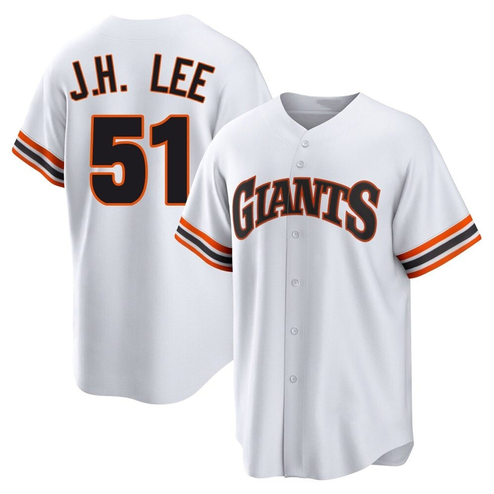 BIPIHUC SF.Giants #51 Jung Hoo Lee Player White Throwback Cooperstown Collection Home Game Stitched Jerseys
