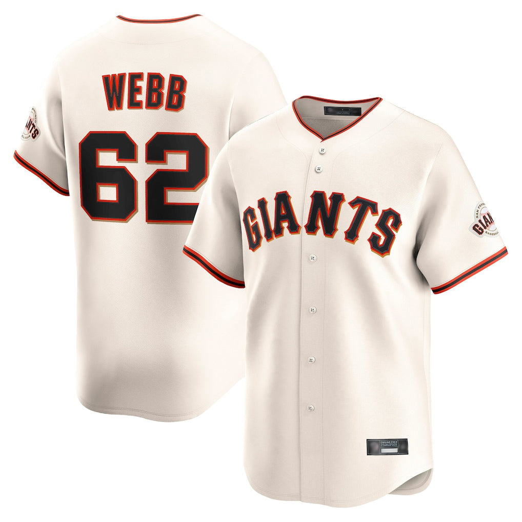 BIPIHUC SF.Giants #62 Logan Webb Player Cream Home Limited Stitched Jerseys